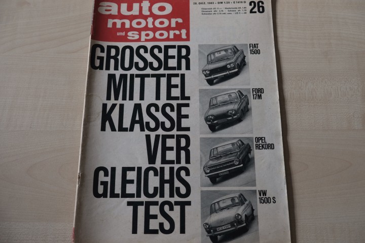 Auto Motor und Sport 26/1963